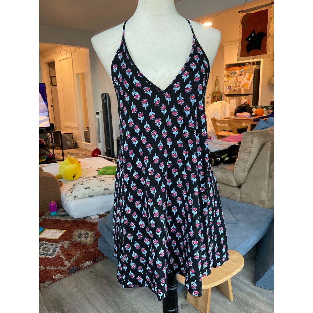 Intimately Free People Floral Mini Dress Racerback Boho Loungewear Beach